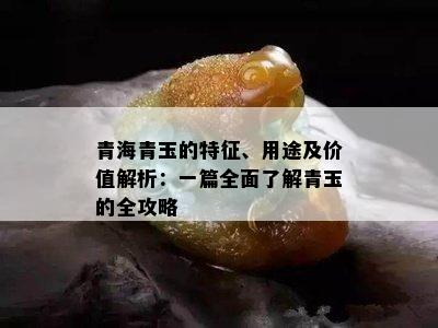 青海青玉的特征、用途及价值解析：一篇全面了解青玉的全攻略