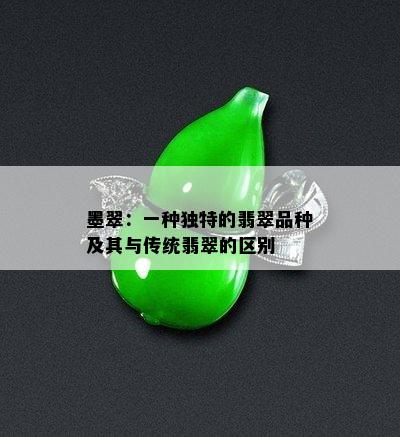 墨翠：一种独特的翡翠品种及其与传统翡翠的区别