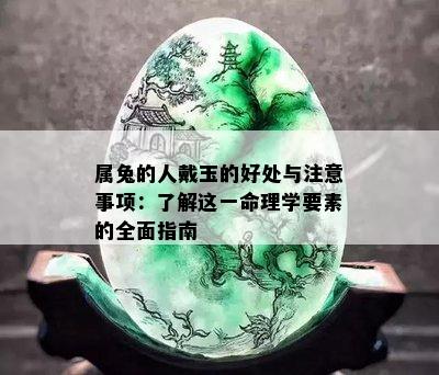 属兔的人戴玉的好处与注意事项：了解这一命理学要素的全面指南