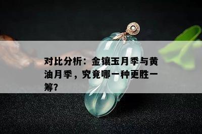 对比分析：金镶玉月季与黄油月季，究竟哪一种更胜一筹？