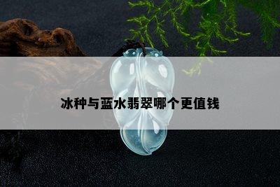 冰种与蓝水翡翠哪个更值钱