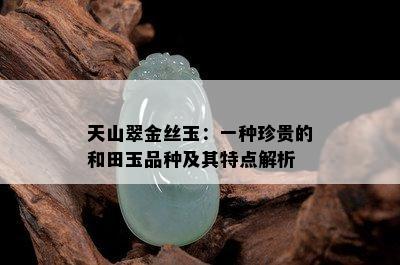 天山翠金丝玉：一种珍贵的和田玉品种及其特点解析