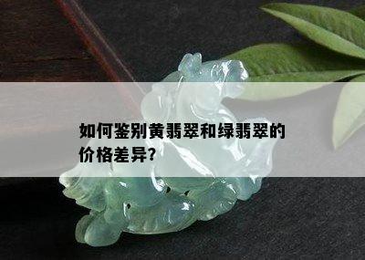 如何鉴别黄翡翠和绿翡翠的价格差异？