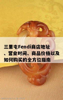 三里屯Fendi商店地址、营业时间、商品价格以及如何购买的全方位指南