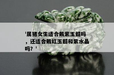 '属猪女生适合戴紫玉髓吗，还适合戴红玉髓和紫水晶吗？'