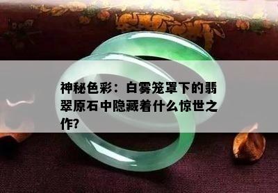 神秘色彩：白雾笼罩下的翡翠原石中隐藏着什么惊世之作？