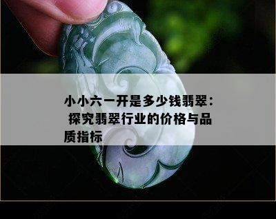 小小六一开是多少钱翡翠： 探究翡翠行业的价格与品质指标