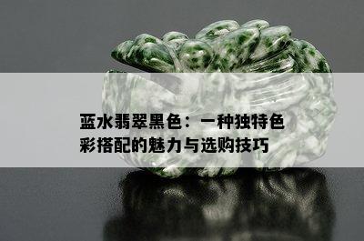 蓝水翡翠黑色：一种独特色彩搭配的魅力与选购技巧