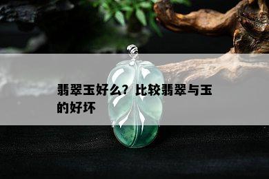 翡翠玉好么？比较翡翠与玉的好坏