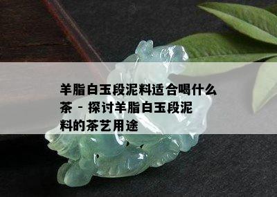 羊脂白玉段泥料适合喝什么茶 - 探讨羊脂白玉段泥料的茶艺用途