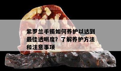 紫罗兰手镯如何养护以达到更佳透明度？了解养护方法和注意事项