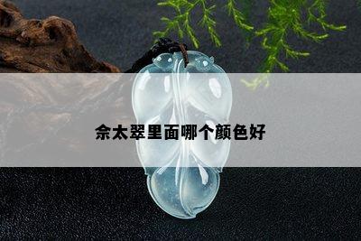 佘太翠里面哪个颜色好