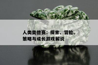 人类奥德赛：探索、冒险、策略与成长游戏解说