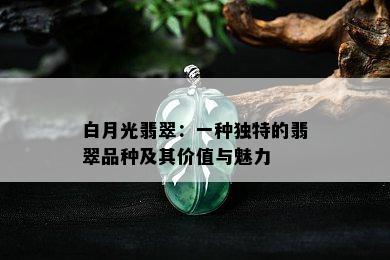 白月光翡翠：一种独特的翡翠品种及其价值与魅力