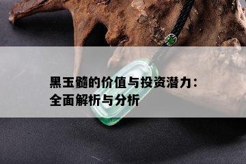 黑玉髓的价值与投资潜力：全面解析与分析