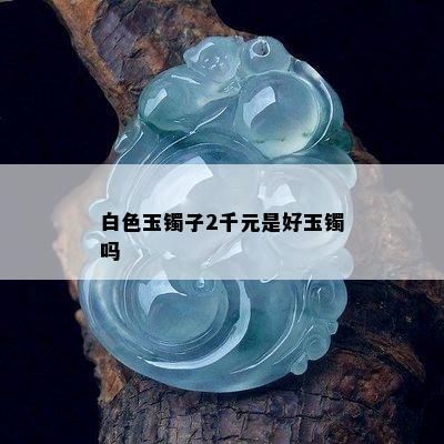 白色玉镯子2千元是好玉镯吗