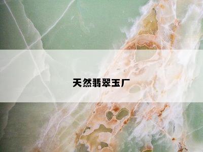 天然翡翠玉厂