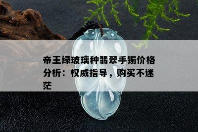 帝王绿玻璃种翡翠手镯价格分析：权威指导，购买不迷茫