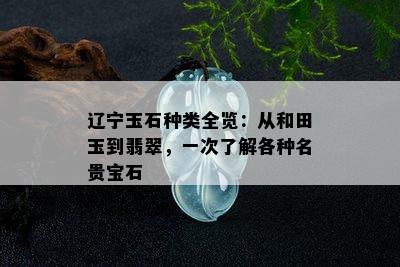 辽宁玉石种类全览：从和田玉到翡翠，一次了解各种名贵宝石