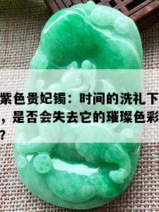 紫色贵妃镯：时间的洗礼下，是否会失去它的璀璨色彩？