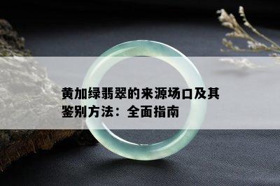 黄加绿翡翠的来源场口及其鉴别方法：全面指南