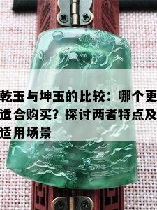 乾玉与坤玉的比较：哪个更适合购买？探讨两者特点及适用场景