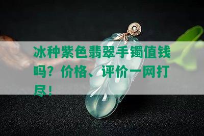 冰种紫色翡翠手镯值钱吗？价格、评价一网打尽！