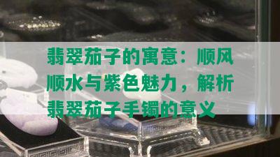 翡翠茄子的寓意：顺风顺水与紫色魅力，解析翡翠茄子手镯的意义