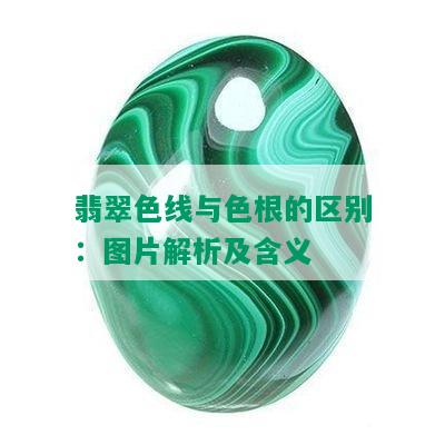 翡翠色线与色根的区别：图片解析及含义