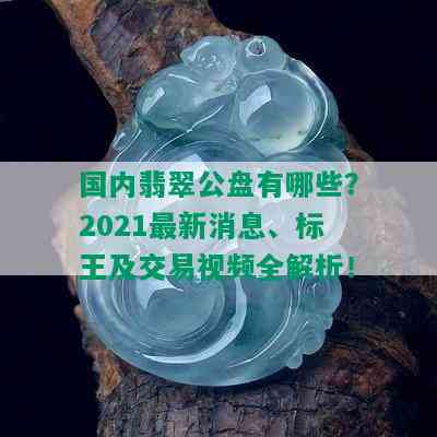 国内翡翠公盘有哪些？2021最新消息、标王及交易视频全解析！