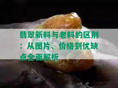 翡翠新料与老料的区别：从图片、价格到优缺点全面解析