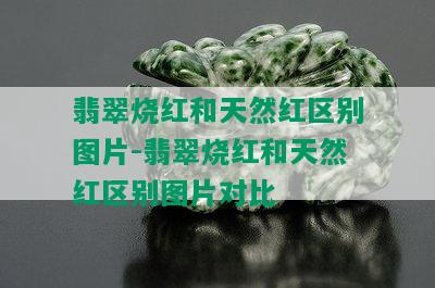 翡翠烧红和天然红区别图片-翡翠烧红和天然红区别图片对比