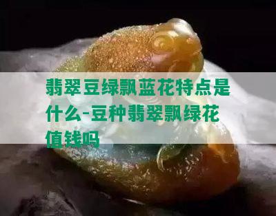 翡翠豆绿飘蓝花特点是什么-豆种翡翠飘绿花值钱吗