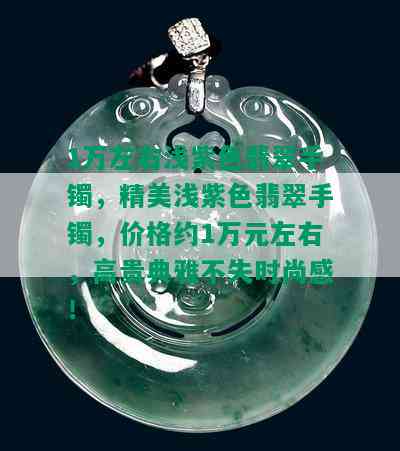 1万左右浅紫色翡翠手镯，精美浅紫色翡翠手镯，价格约1万元左右，高贵典雅不失时尚感！