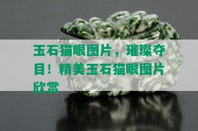 玉石猫眼图片，璀璨夺目！精美玉石猫眼图片欣赏