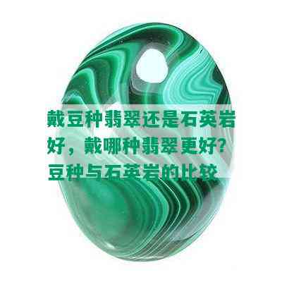 戴豆种翡翠还是石英岩好，戴哪种翡翠更好？豆种与石英岩的比较