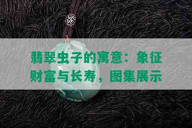 翡翠虫子的寓意：象征财富与长寿，图集展示