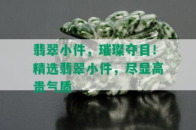 翡翠小件，璀璨夺目！精选翡翠小件，尽显高贵气质