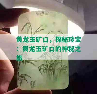 黄龙玉矿口，探秘珍宝：黄龙玉矿口的神秘之旅