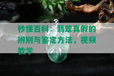 秒懂百科：翡翠真假的辨别与鉴定方法，视频教学