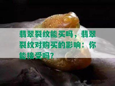 翡翠裂纹能买吗，翡翠裂纹对购买的影响：你能接受吗？