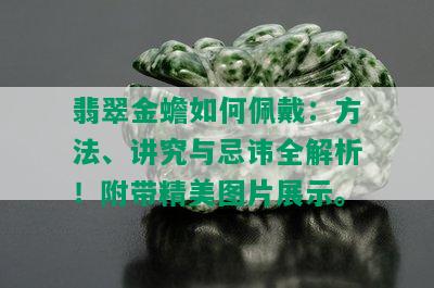 翡翠金蟾如何佩戴：方法、讲究与忌讳全解析！附带精美图片展示。