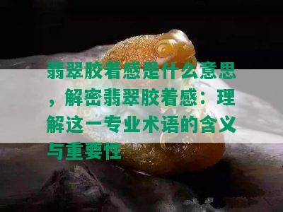 翡翠胶着感是什么意思，解密翡翠胶着感：理解这一专业术语的含义与重要性