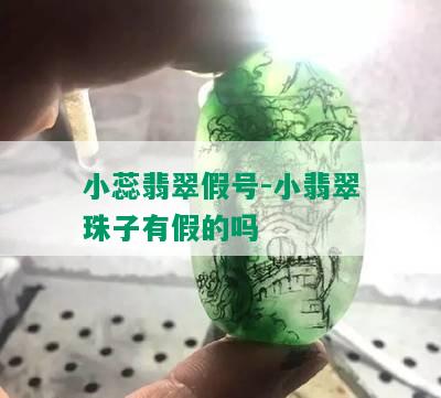 小蕊翡翠假号-小翡翠珠子有假的吗