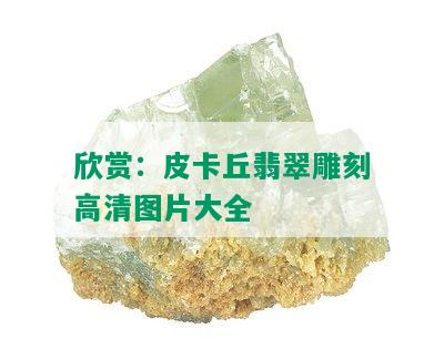 欣赏：皮卡丘翡翠雕刻高清图片大全