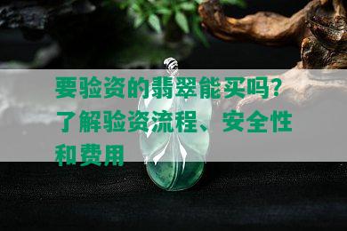 要验资的翡翠能买吗？了解验资流程、安全性和费用