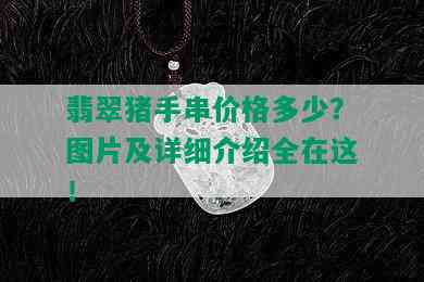 翡翠猪手串价格多少？图片及详细介绍全在这！