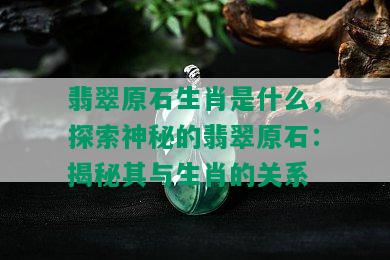 翡翠原石生肖是什么，探索神秘的翡翠原石：揭秘其与生肖的关系