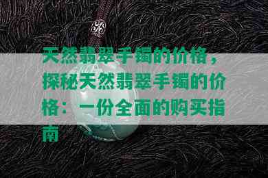 天然翡翠手镯的价格，探秘天然翡翠手镯的价格：一份全面的购买指南