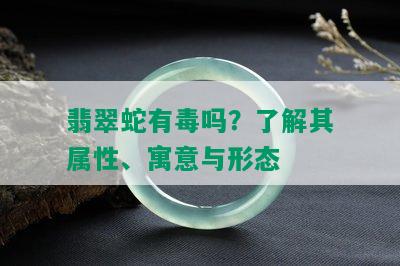 翡翠蛇有吗？了解其属性、寓意与形态